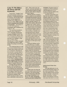 Page 12 — Letter To The Editor: Pie Menus and Soft Keyboards