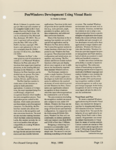 Page 13 — PenWindows Development Using Visual Basic