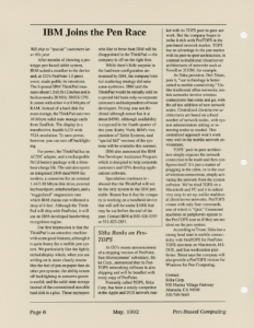 Page 6 — IBM Joins the Pen Race
