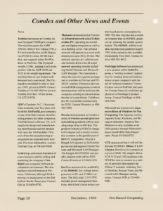 Page 10 — Comdex and Other News and Events