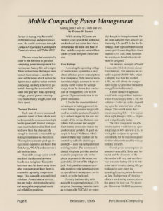 Page 6 — Mobile Computing Power Management