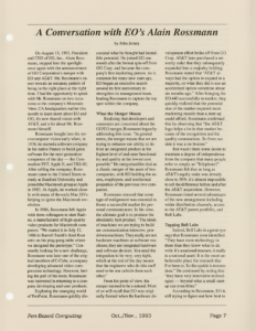 Page 7 — A Conversation with EO’s Alain Rossmann