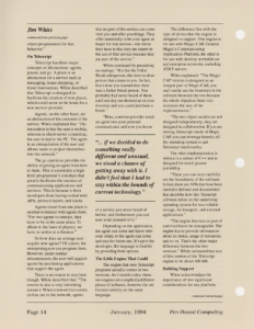 Page 14 — Executive View: A Conversation with General Magic’s Jim White