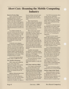 Page 6 — Short Cuts: Roaming the Mobile Computing Industry