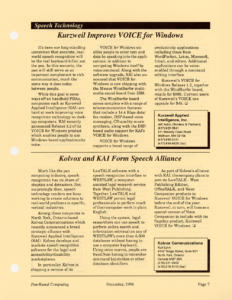 Page 7 — Kurzweil Improves VOICE for Windows