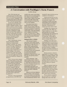 Page 12 — Executive View: A Conversation with PenMagic’s Norm Francis