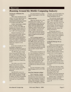Page 9 — Short Cuts: Roaming Around the Mobile Computing Industry
