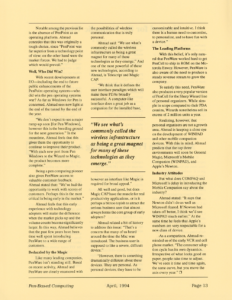 Page 13 — A Conversation with PenWare’s Faruq Ahmad