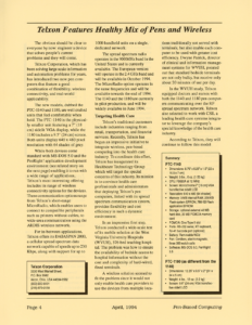 Page 4 — Telxon Features Healthy Mix of Pens and Wireless
