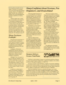 Page 5 — Telxon Features Healthy Mix of Pens and Wireless