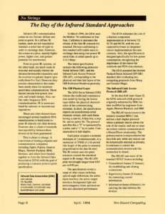 Page 6 — The Day of the Infrared Standard Approaches
