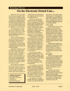 Page 9 — On the Electronic Dotted Line…