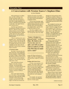 Page 13 — Executive View: A Conversation with Newton Source’s Stephen Elms