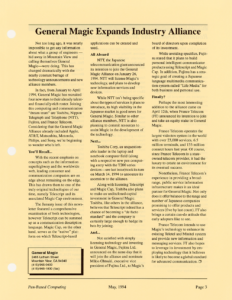 Page 3 — General Magic Expands Industry Alliance