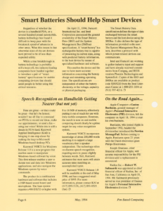 Page 6 — Smart Batteries Should Help Smart Devices