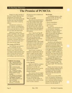 Page 8 — Technology Overview: The Promise of PCMCIA