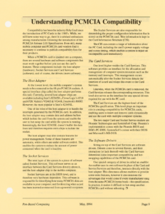 Page 9 — Understanding PCMCIA Compatibility
