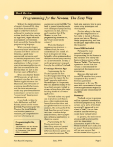 Page 7 — Programming for the Newton: The Easy Way