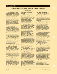 Page 12 — Executive View: A Conversation with Fujitsu’s Lou Panetta