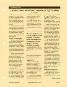 Page 11 — A Conversation with Palm Computing’s Jeff Hawkins
