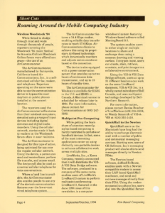 Page 4 — Short Cuts: Roaming Around the Mobile Computing Industry