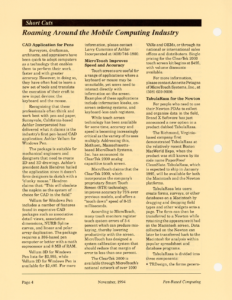 Page 4 — Roaming Around the Mobile Computing Industry