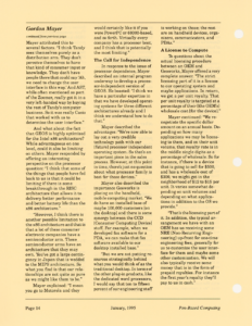 Page 14 — A Conversation with Geowork’s Gordon Mayer