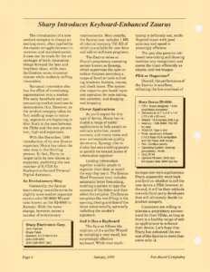 Page 6 — Sharp Introduces Keyboard-Enhanced Zaurus