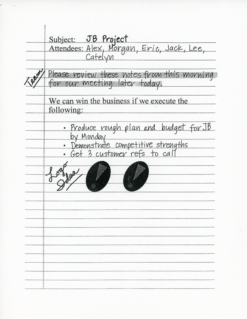 aha! software corp. - InkWriter 2.0 for Windows Application Example (Page 1)