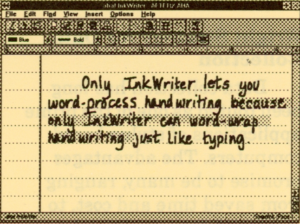 aha! InkWriter (moved text)
