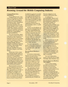 Page 4 — Short Cuts: Roaming Around the Mobile Computing Industry