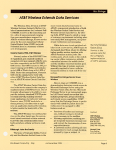 Page 3 — AT&T Wireless Extends Data Services