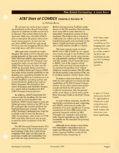 Page 9 — AT&T Stars at COMDEX (Volume 2, Number 5)