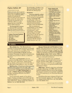 Page 2 — Fujitsu Does Wireless with Style