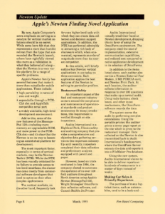 Page 8 — Apple’s Newton Finding Novel Application