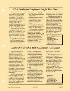 Page 3 — PDA Developers Conference Set for East Coast