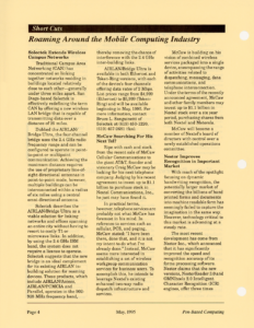 Page 4 — Short Cuts: Roaming Around the Mobile Computing Industry