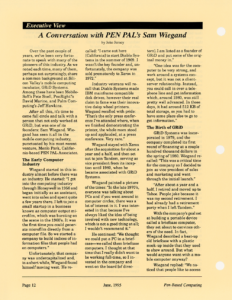 Page 12 — A Conversation with PEN PAL’s Sam Wiegand