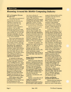 Page 4 — Short Cuts: Roaming Around the Mobile Computing Industry