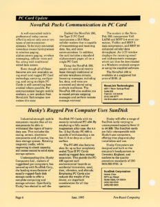 Page 6 — NovaPak Packs Communication in PC Card
