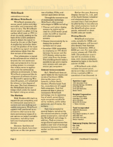 Page 2 — WriteTouch Reinforces Intuitiveness