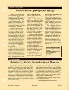 Page 3 — Reaction Very Positive to Mobile Lifestyle Magazine