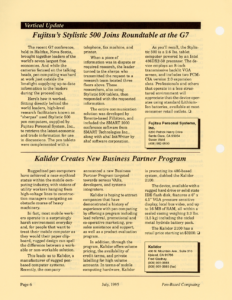 Page 6 — Fujitsu’s Stylistic 500 Joins Roundtable at the G7