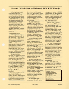 Page 7 — Norand Unveils New Additions to PEN KEY Family