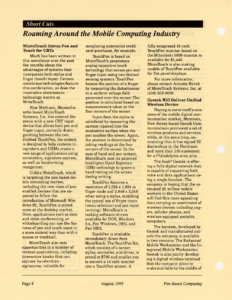 Page 4 — Short Cuts: Roaming Around the Mobile Computing Industry