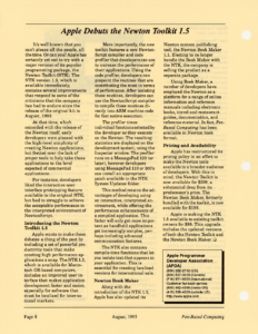 Page 8 — Apple Debuts the Newton Toolkit 1.5