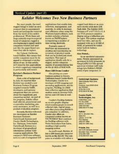 Page 8 — Kalidor Welcomes Two New Business Partners