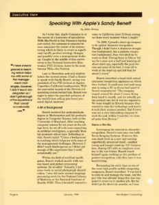 Page 6 — Speaking With Apple’s Sandy Benett
