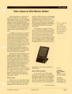Page 3 — Palm Hopes to Pilot Stormy Waters