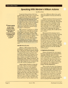 Page 12 — Speaking With Nimble’s William Adams